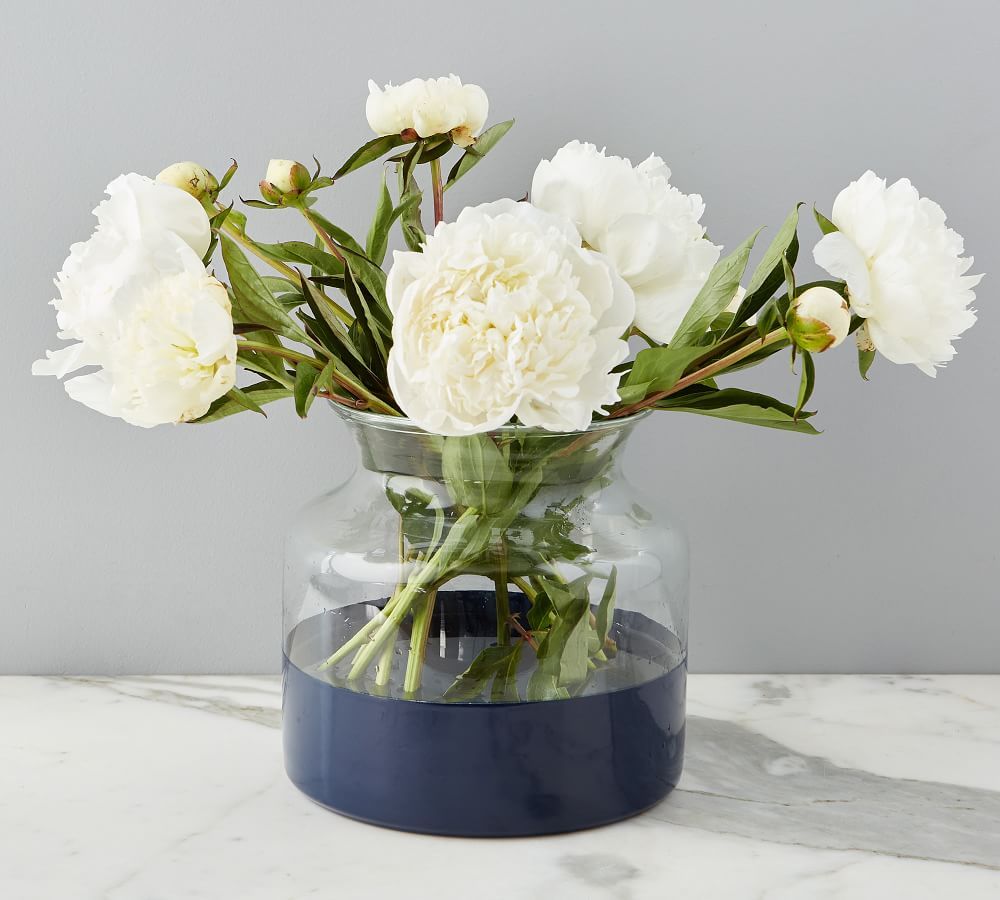 Color Block Glass Mason Jar Vase Collection | Pottery Barn (US)