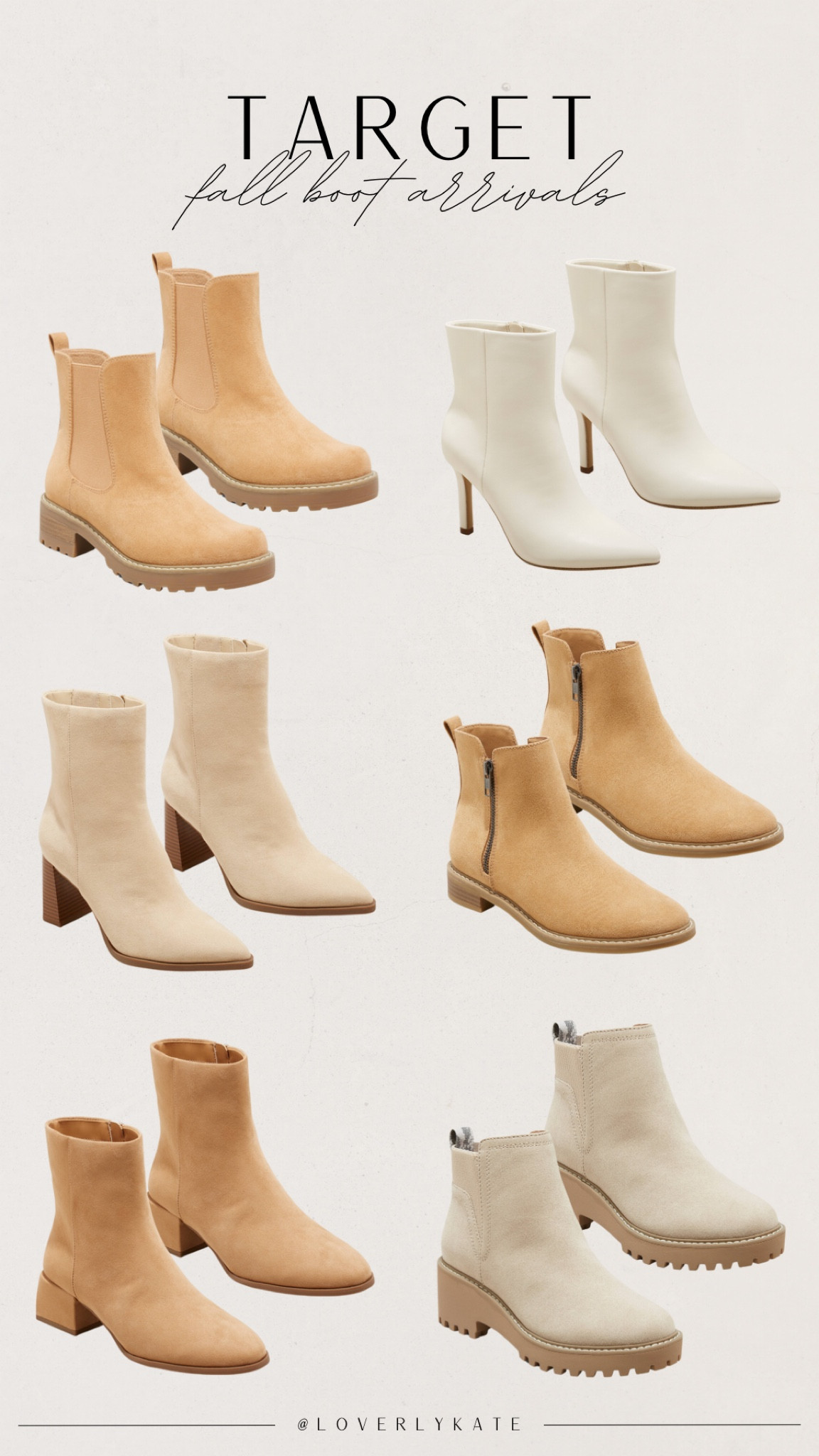 Women’s fall boot arrivals from Target

#LTKunder50