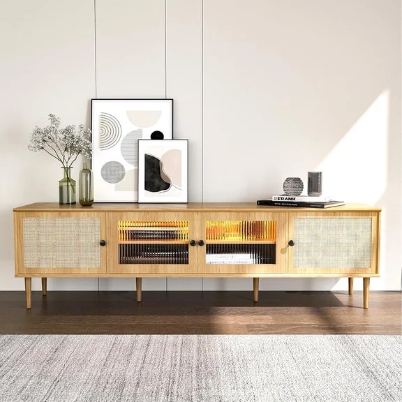 Better Homes & Gardens Juliet Arch TV Stand for TVs up to 65", Black Wood Finish | Walmart (US)