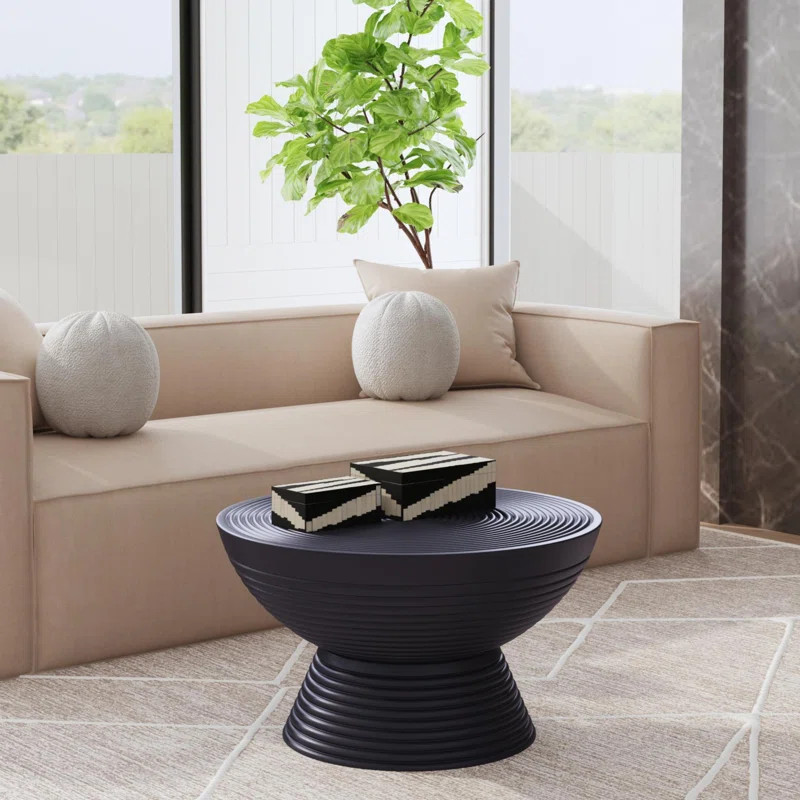 Isla Solid Wood Pedestal Coffee Table | Wayfair North America