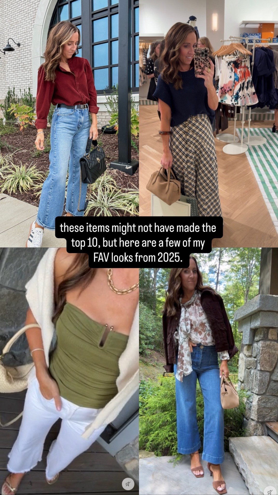 A few of my personal favorite looks from 2025 (Betsy). Simple & easy is sometimes best. Linking wheys still available & similar. 2025 recap. 

#LTKootd #LTKSaleAlert #LTKOver40