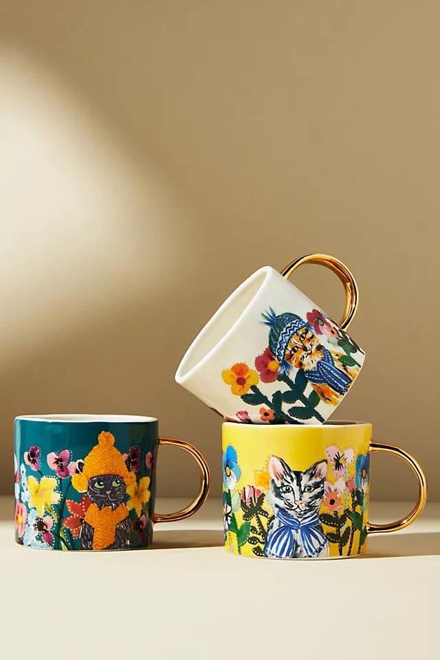 Francesca Kaye Feline Atelier Mug | Anthropologie (US)