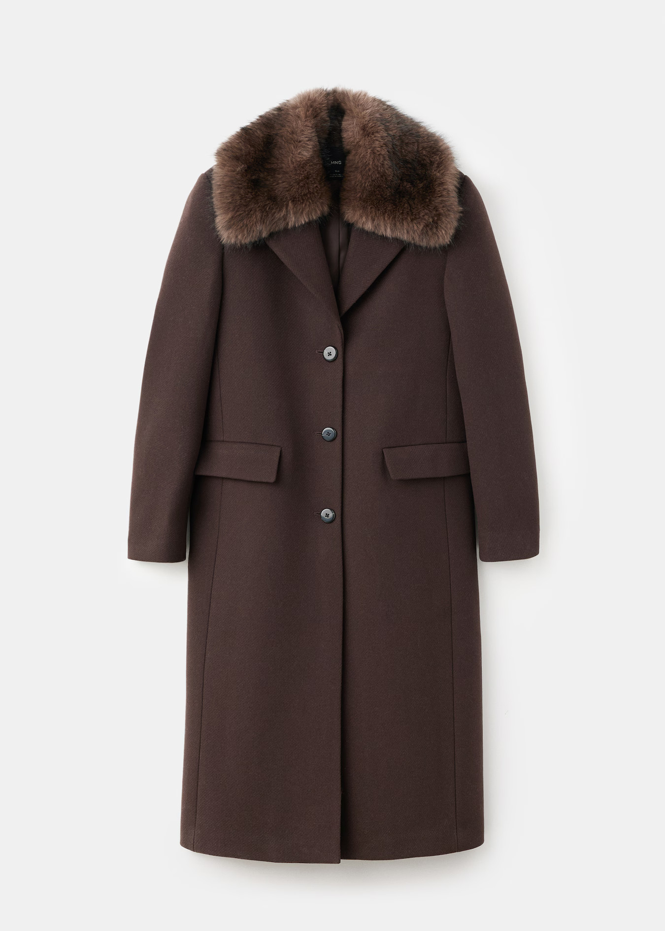 Wool coat with fur collar - Women | MANGO USA | Mango (US/MX/AU)