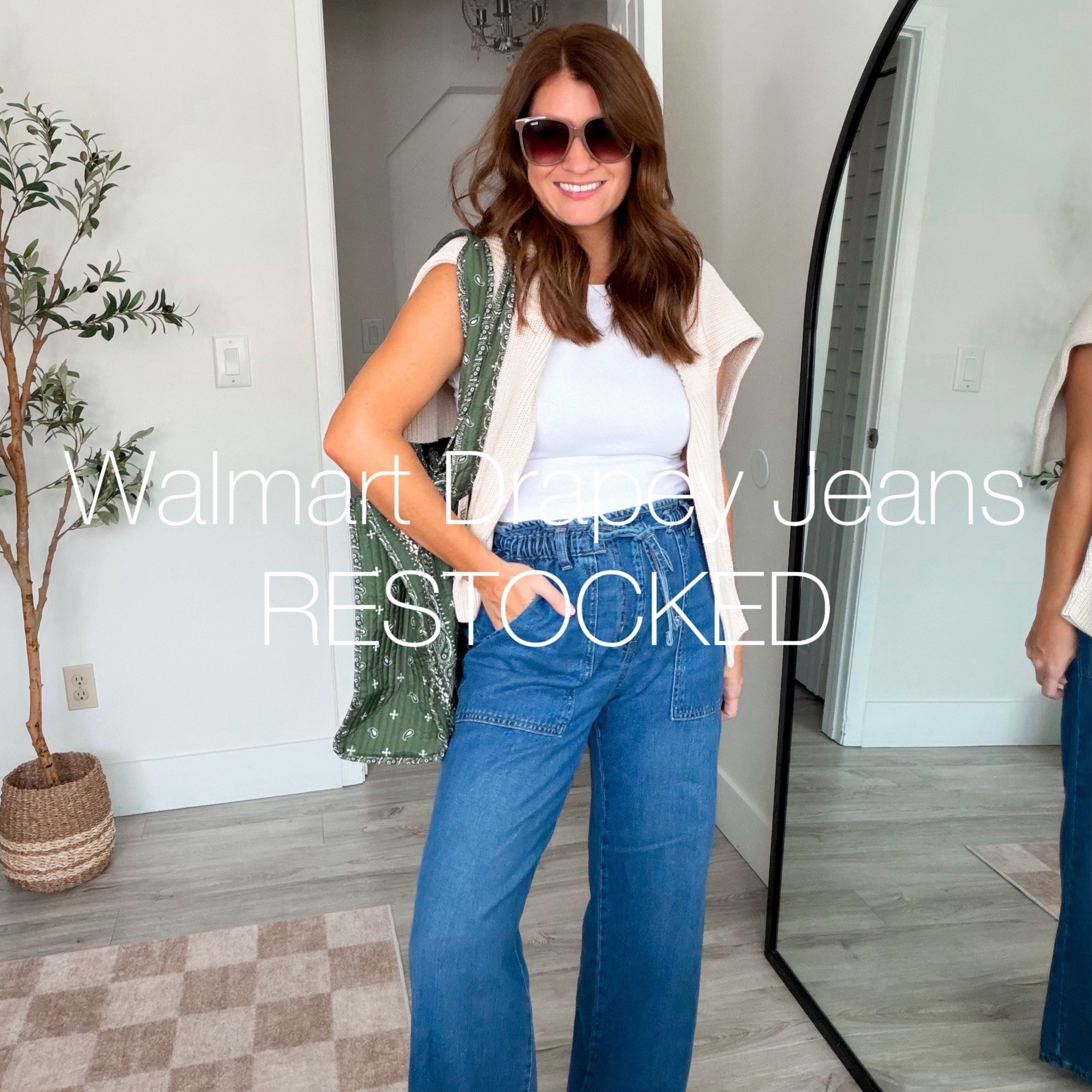 ✨Scroll to shop✨ RUN 💨 the viral drapey jeans from Walmart are BACK 🚨 If you missed them the first time, this is your sign!

These are HANDS DOWN the most comfortable jeans I own and you can wear them now with a tee and sandals, or later with boots and a sweater. They sold out crazy fast last time so don’t wait!

✨ Follow @styledinasnap_ for more affordable Walmart finds dropping daily!

#LTKSeasonal #LTKOver40