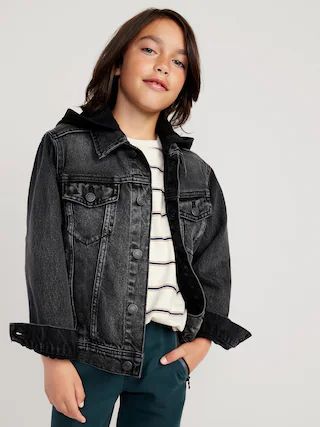Hooded Jean Trucker Jacket for Boys | Old Navy (US)
