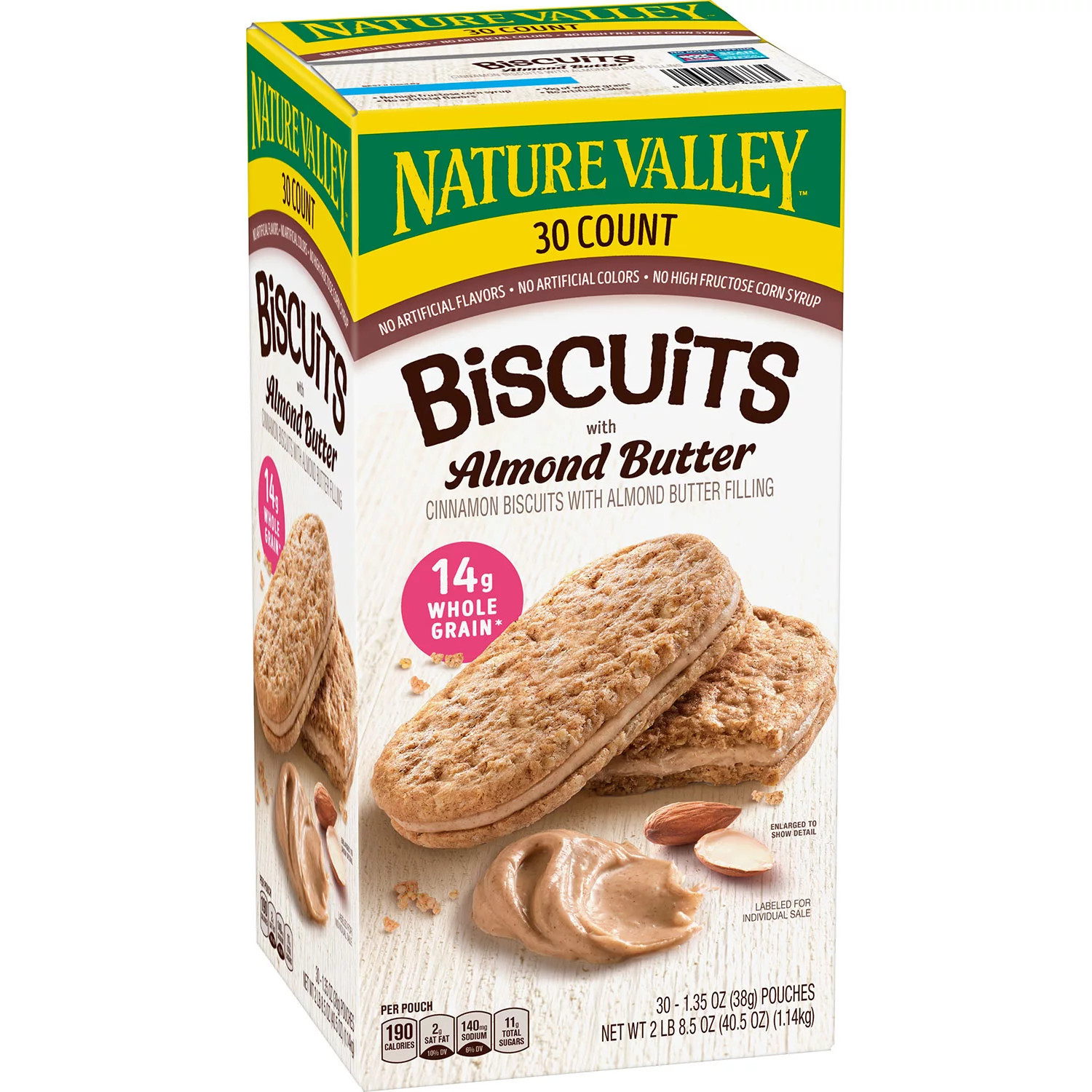 Nature Valley Biscuit Sandwich with Almond Butter, 30 ct. | Sam's Club