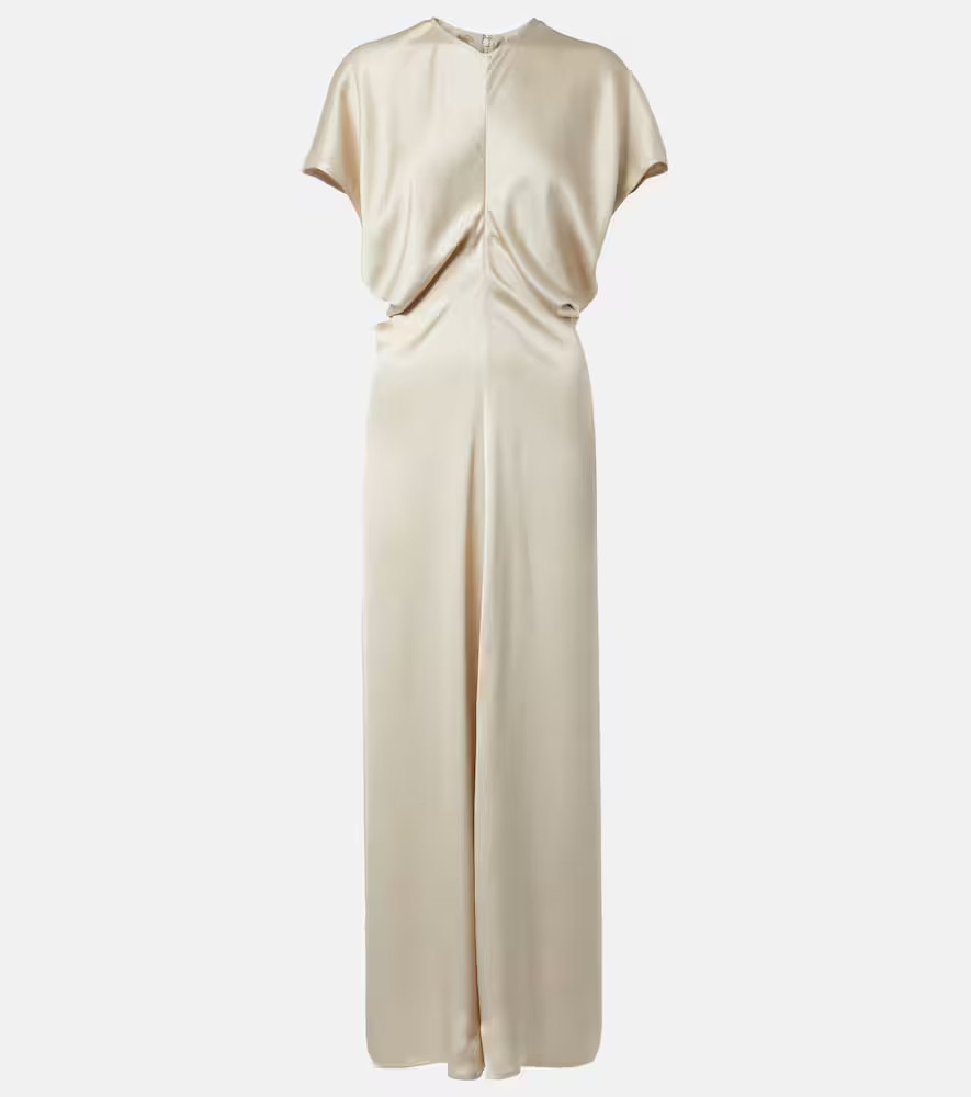Toteme Bridal Slouch draped satin maxi dress | Mytheresa (US/CA)