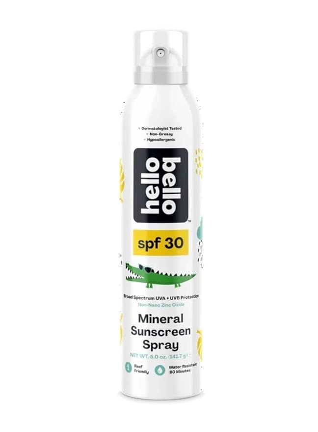 Hello Bello Mineral Sunscreen Spray SPF 30, Broad Spectrum UVA + UVB Protection, Reef Friendly & ... | Amazon (US)