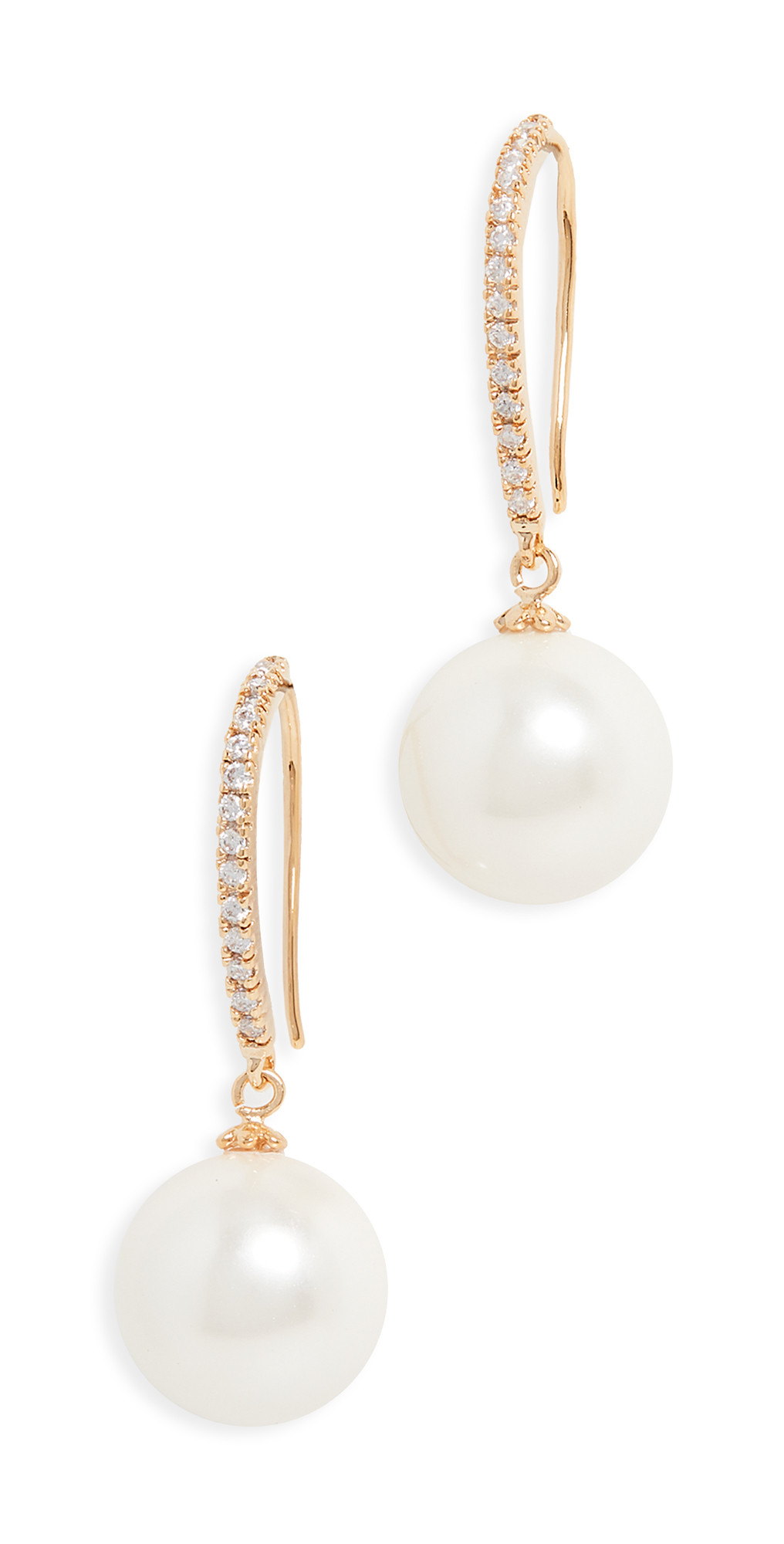 Theia Jewelry Nora Imitation Pearl Drop Earrings | Shopbop