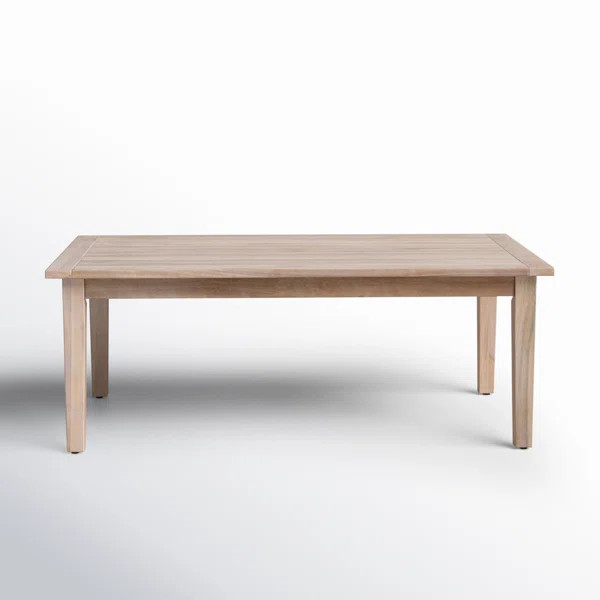 Amina Outdoor Solid Wood Acacia Rectangular Coffee Table | Wayfair North America