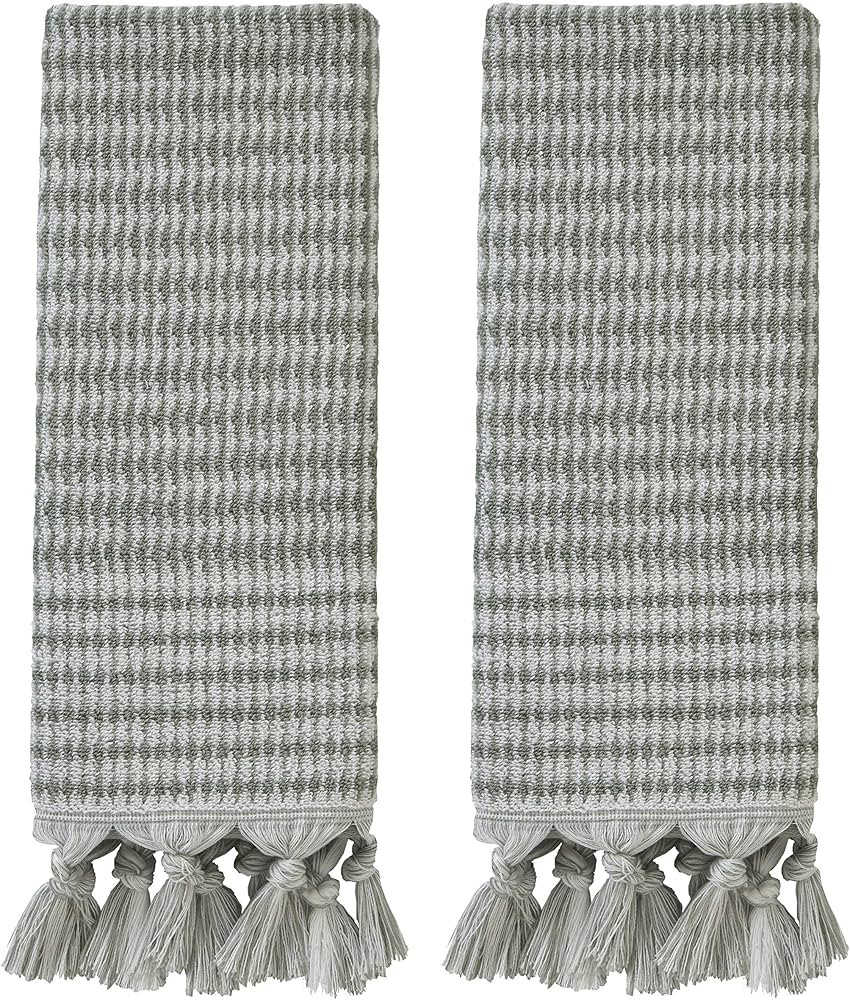 SKL Home Longborough 100% Turkish Cotton Hand Towel Set, 16x26, Sage | Amazon (CA)