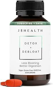 JSHealth Vitamins Detox and Debloat Liver Health Formula | Liver Detox Pills | Debloating Formula... | Amazon (US)