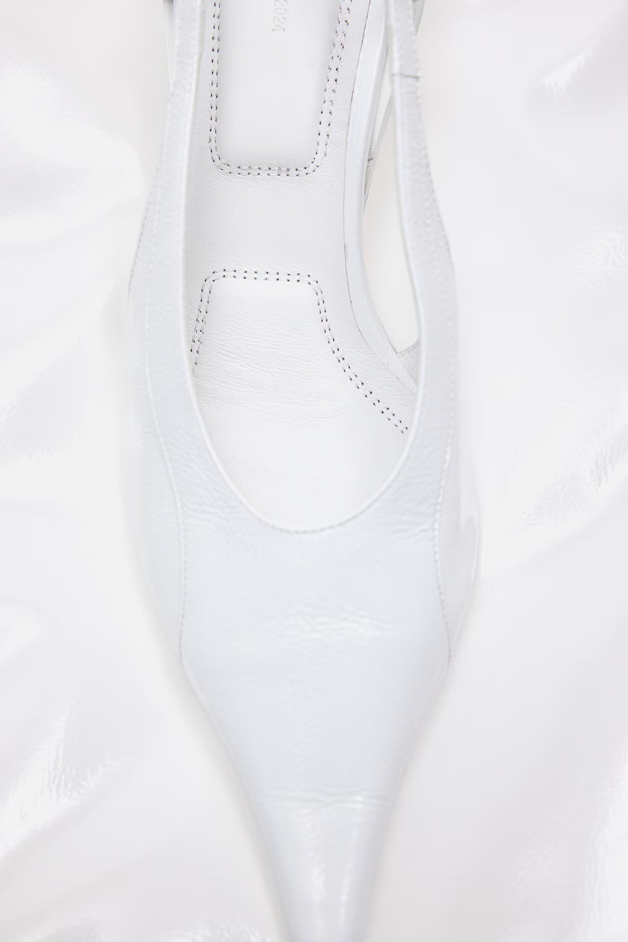 Kitten-Heeled Leather Slingbacks | H&M (US + CA)