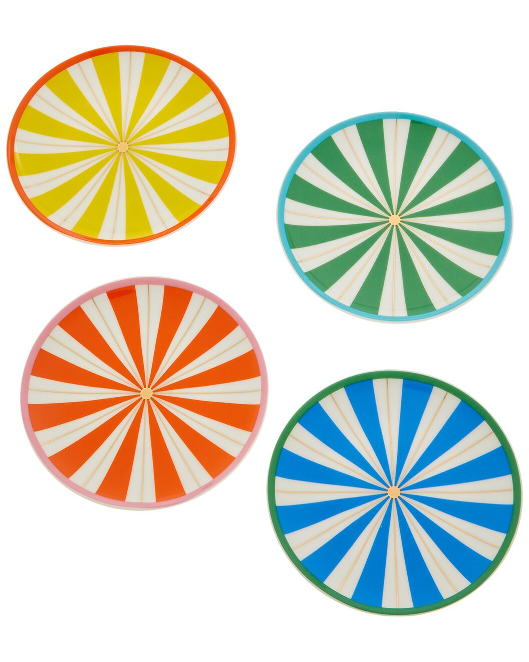 Set of 4 Portofino Coasters | Gilt & Gilt City