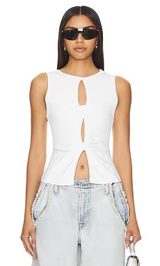 h:ours Rhyan Top in White from Revolve.com | Revolve Clothing (Global)