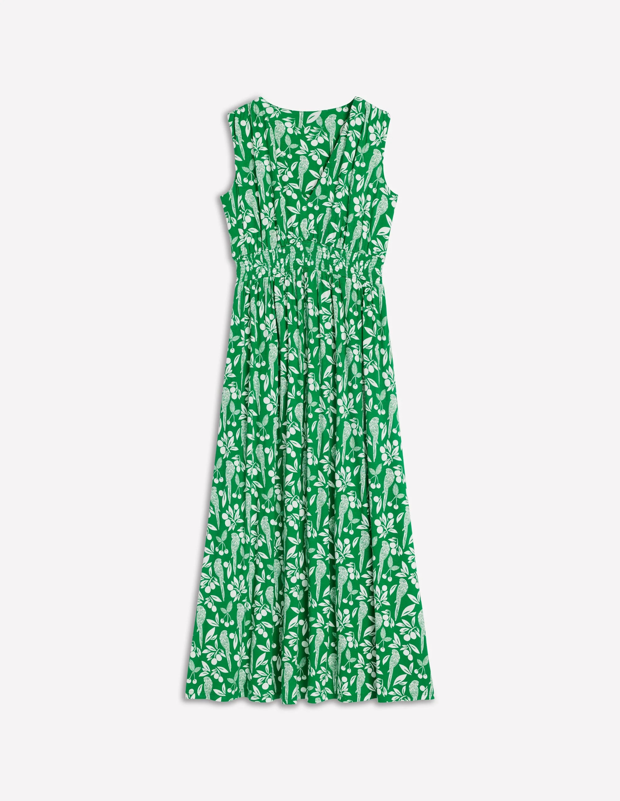 Paloma Jersey Maxi Dress-Rich Emerald, Parrot Pop | Boden (US)