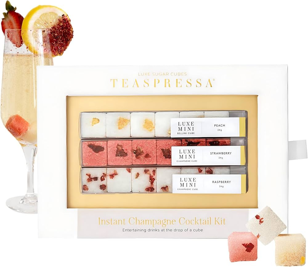 TEASPRESSA LUXE Mixology Cubes Instant Champagne Cocktail Kit | 100% Natural Drink Mix for Cockta... | Amazon (US)