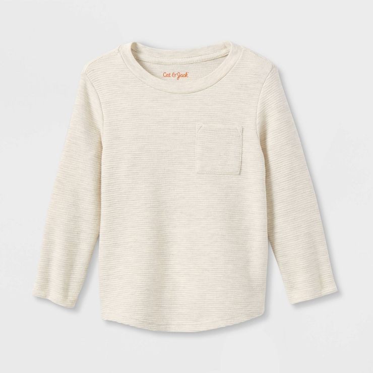 Toddler Boys' Ottoman Long Sleeve Knit T-Shirt - Cat & Jack™ | Target
