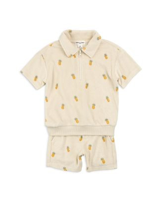 Miles The Label Boys' Pineapple Print Terry Short Sleeve Top & Shorts Set - Baby  | Bloomingdale'... | Bloomingdale's (US)
