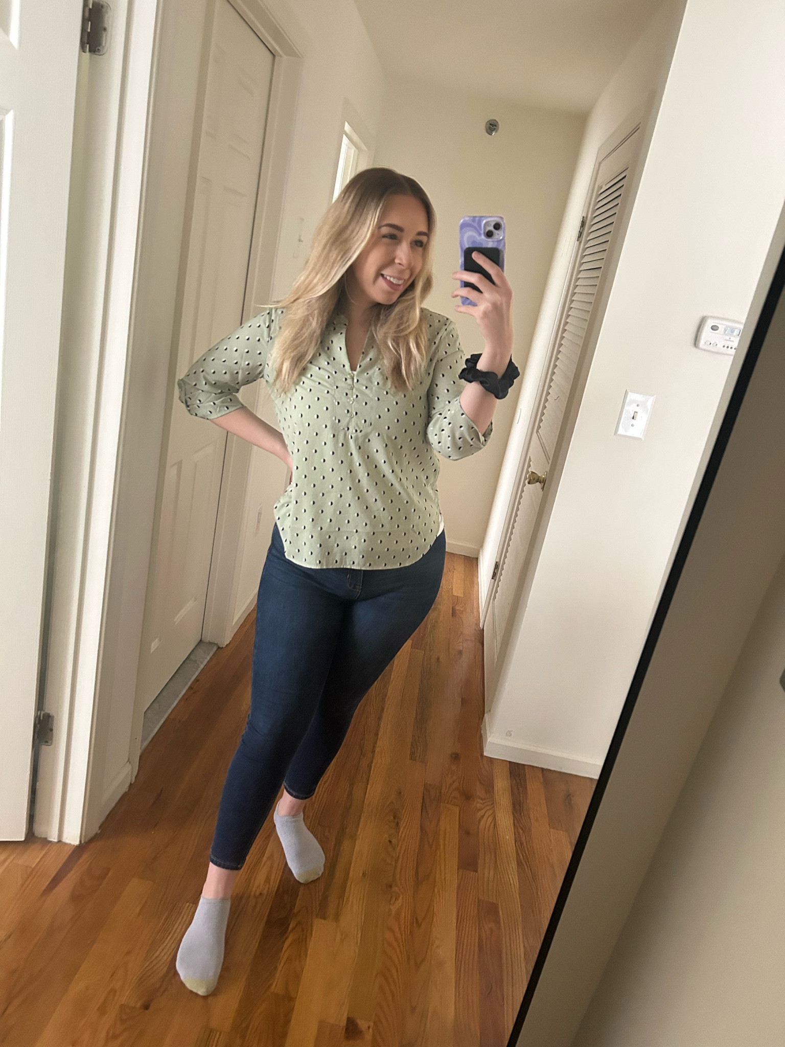 Outfit of the day !! Office Edition ✨

I’ve been wearing these jeans for a few months and I’m loving them! And the top, it’s from my mom! She always finds the comfiest work shirts for me. If she didn’t I’d probably show up in a hoodie  

#LTKU #LTKWorkwear #LTKMidsize