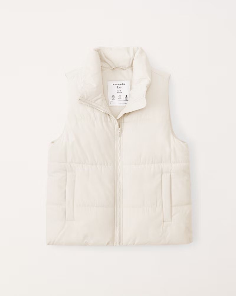 girls puffer vest | girls coats & jackets | Abercrombie.com | Abercrombie & Fitch (US)
