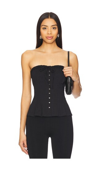 Free People Wink Wink Tube Top in Black. - size M | Revolve Clothing (Global)