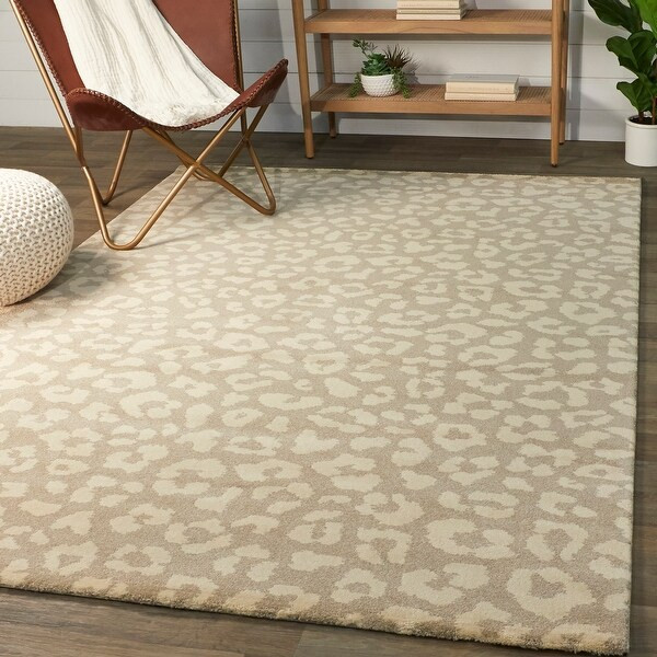 Josephina Leopard Print Area Rug - 7'10" x 10' - Brown | Bed Bath & Beyond
