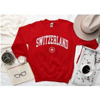 Switzerland Sweatshirt, Cool Comfort Sweater, Flag Swiss Crewneck S-3xl Unisex | Etsy (US)