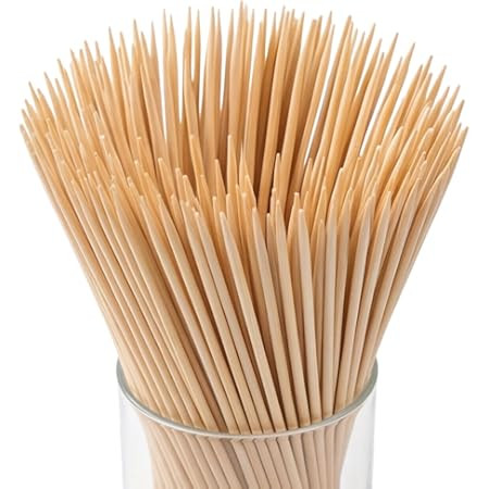 HOPELF 12" Natural Bamboo Skewers for BBQ\uff0cAppetiser\uff0cFruit\uff0cCocktail\uff0cKabob\uff0... | Amazon (US)