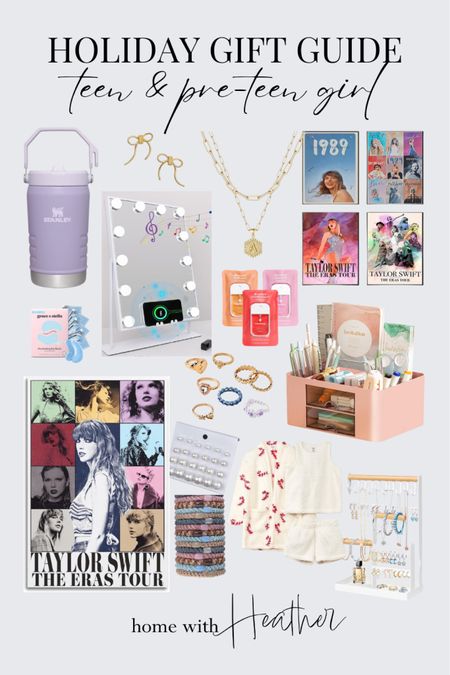 Pre-Teen & Teen Girl Gift Guide is Here!

Stanley Ice Flow Flip Straw Jug, Mini Bow Earrings, Dainty Gold Initial Necklace, Taylor Swift Poster, Taylor Swift Gift Ideas, Jewelry Holder Organizer, Pearl Earrings, Desk Organizer, Hollywood vanity Mirror, makeup mirror, Grab & Go Pony Tail Holder, Mixed Ring set, Under Eye Gel Masks, Touchland Power Mist Hydrating Hand Sanitizer, Holiday Fleece Pajama Set. 

Gift Guide for Girls. Holiday Gift Ideas for Girls.
#giftguide #teengirl #christmasgifts

#LTKGiftGuide #LTKHoliday #LTKfamily