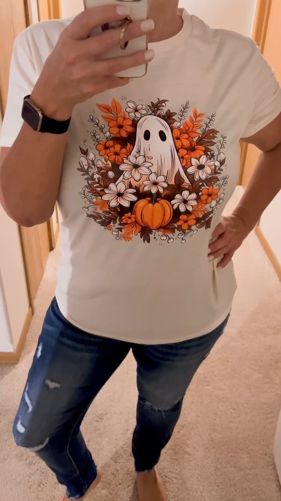 Autumn Leaves & Pumpkins Please! Fall outfit 🎃👻🍁

#fall #falltshirt #falloutfit 

#LTKSeasonal #LTKFindsUnder50 #LTKStyleTip