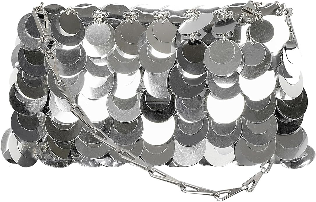 Women's Sequin bag chain strap Glitter Small Handbags Wedding Formal Evening Clutch Party Cocktai... | Amazon (US)