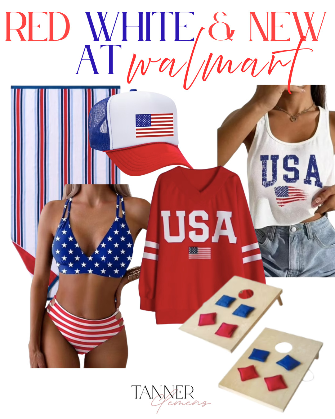 Walmart has the CUTEST red white & blue items for all of your Memorial Day & Summer activities.  

 #LTKgrwm #LTKootd #LTKSeasonal