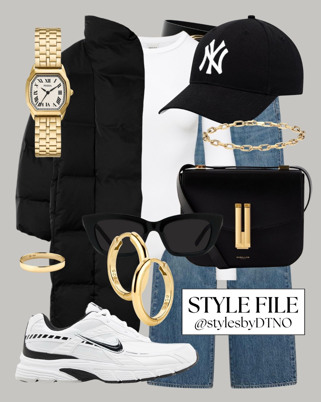 Styling a black puffer coat with a white Aritzia long sleeve bodysuit, high rise wide leg jeans, Nike Initiator sneakers, and DeMellier crossbody bag (affordable alternatives are listed below)

Tags: Winter Outfit, Elevated Casual, Minimalist Fashion, OOTD, Capsule Wardrobe 2026, Neutral Fashion, Outfit Ideas, Look For Less, Everyday Outfit, High Street Fashion, 

#LTKFindsUnder100 #LTKSaleAlert #LTKSeasonal