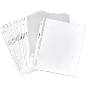 Amazon Basics Clear Sheet Protectors for 3 Ring Binder, 8.5 x 11 Inch, 100-Pack | Amazon (US)