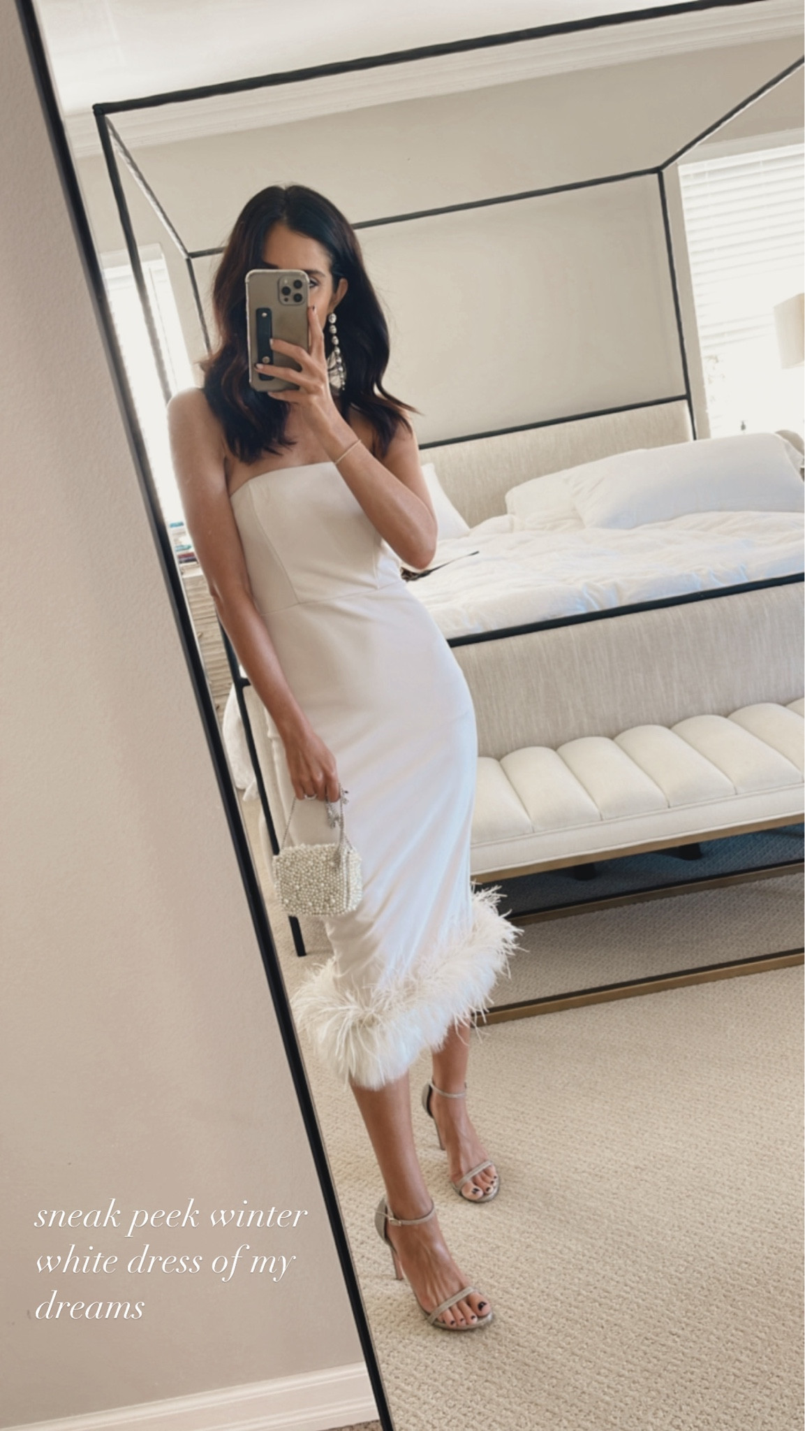 My dress is currently on sale and under $100! I’m just shy of 5-7” wearing the size XS. This dress would be perfect for any holiday event or for brides ✨ StylinByAylin 

#LTKHoliday #LTKstyletip #LTKsalealert