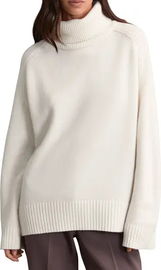 Reiss Brooklyn Oversize Wool & Cashmere Turtleneck Sweater | Nordstrom | Nordstrom