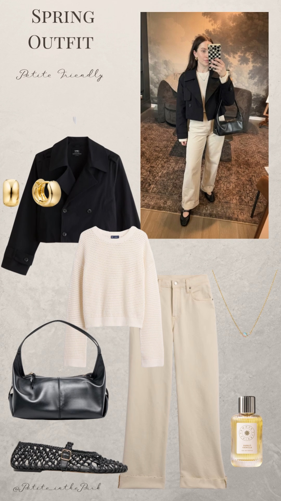 Winter petite outfit  

Spring outfit, spring trends, casual spring outfit, petite spring outfit, spring fashion, spring style, petite style, petite spring style, casual petite outfit, minimal outfit, minimal spring outfit, black coat, petite coat, , trench coat, sweater, spring sweater, high waisted pants , petite pants, jeans , flats, leather flats, black flats , shoulder bag, leather bag, black bag, black purse, gold earrings, gold hoop earrings, gold necklace, minimal jewelry  #casualoutfit #petiteoutifts #springoutfits #springoutfit2026 #springtrends 



#LTKPetite #LTKWorkwear #LTKSeasonal