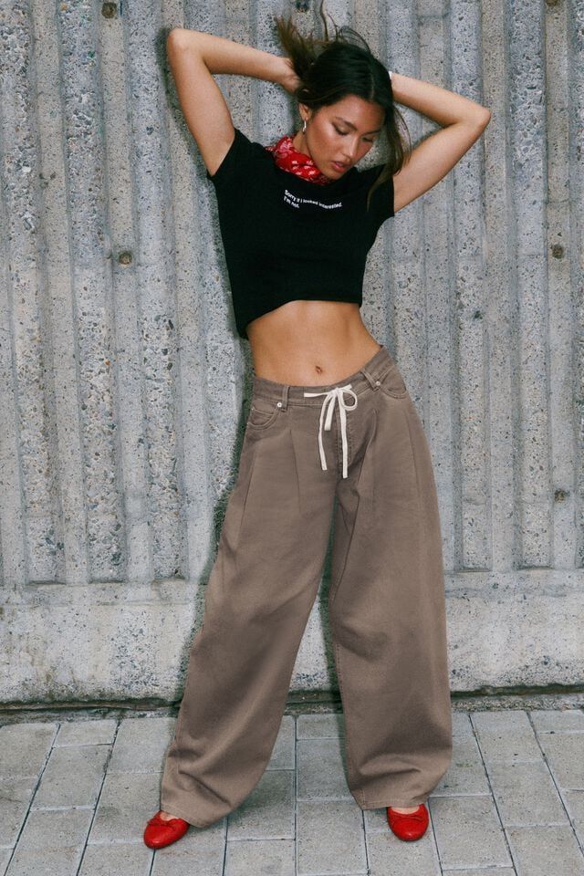 Kenzie Low Rise Baggy Pants | Garage Clothing