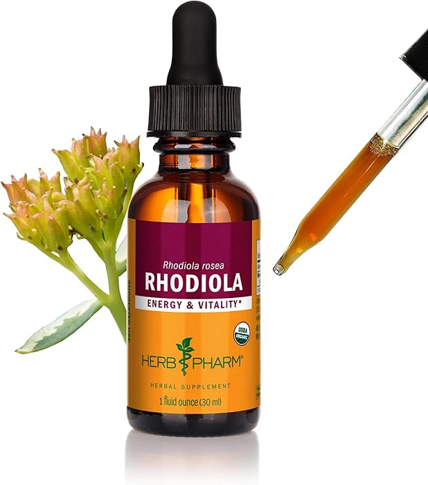 Herb Pharm Certified Organic Rhodiola Root Extract for Energy, Endurance and Stamina, Organic Can... | Amazon (US)