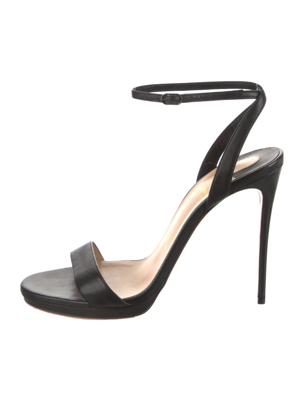 Christian Louboutin Leather Sandals - Black Sandals, Shoes - CHT538034 | The RealReal | The RealReal
