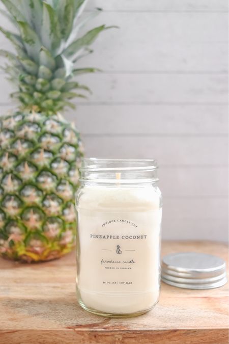 Antique Candle Co. Pineapple Coconut 16oz. Mason Jar Candle

@antiquecandleco makes 100% natural soy wax candles with quality materials and amazing scents!

#ad #antiquecandleco / luxury candle / soy candle / candle gift 

#LTKsalealert #LTKSpringSale #LTKhome