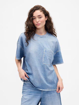Gap × BÉIS Adult Knit Denim Pocket T-Shirt | Gap (US)