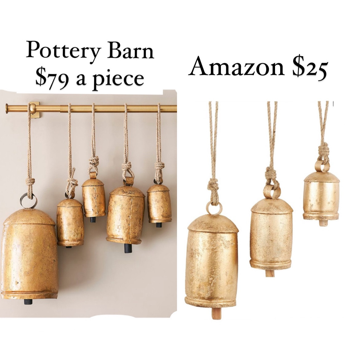 Pottery barn bells look a like on Amazon, Amazon finds, Amazon home, Amazon decor, pottery barn, Christmas decor,
Home decor, dupes, look a likes,  holiday decor,

#LTKHoliday #LTKhome #LTKSeasonal