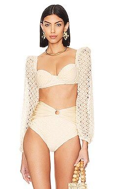 Monstera Crochet Bikini Top
                    
                    PatBO | Revolve Clothing (Global)