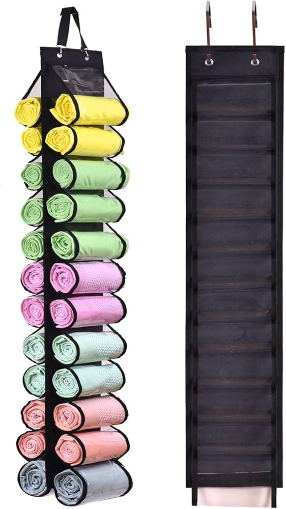 Legging Storage Bag Storage Hanger Can Holds 24 Leggings or Shirts Jeans Compartment Storage Hang... | Amazon (US)