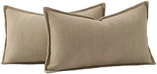 MADIZZ Textured Chenille Throw Pillow Covers Set of 2 Super Soft Decorative Pillow Covers Boho Cu... | Amazon (CA)