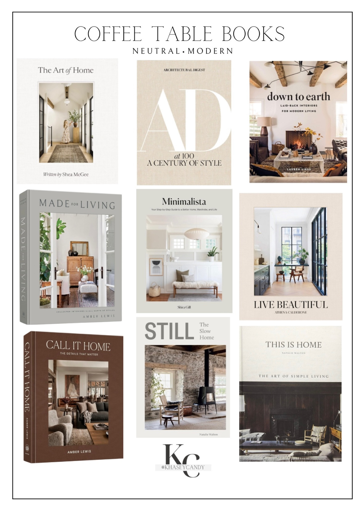 Neutral & modern coffee table books.




Coffee table books, accent books, decor books, home style books, modern books, neutral books, neutral coffee table books

#LTKhome #LTKfindsunder100 #LTKfindsunder50
