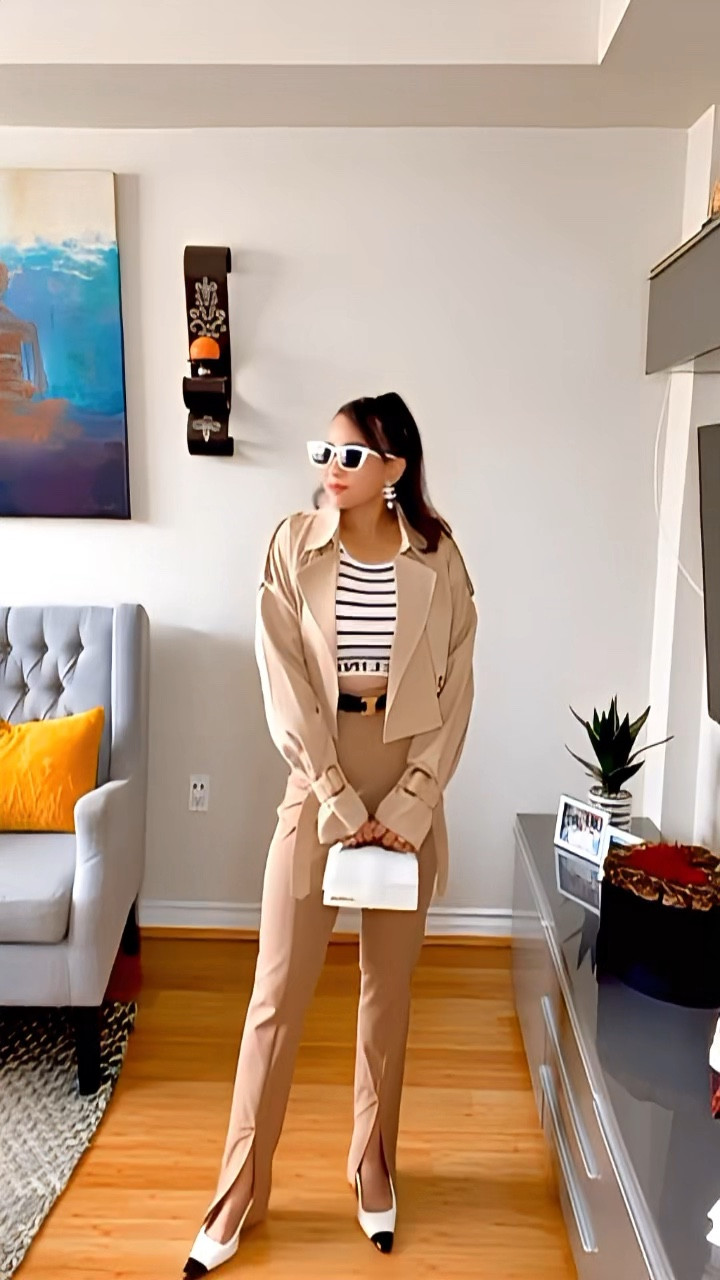 Crop Trench with Split Hem Pants OOTD
#fallootd
#fallstyle
#falloutfit

#LTKsalealert #LTKfindsunder100 #LTKfindsunder50