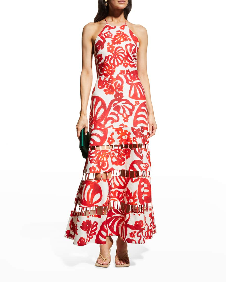 Alexis Sebina Ladder-Trim Dress | Neiman Marcus